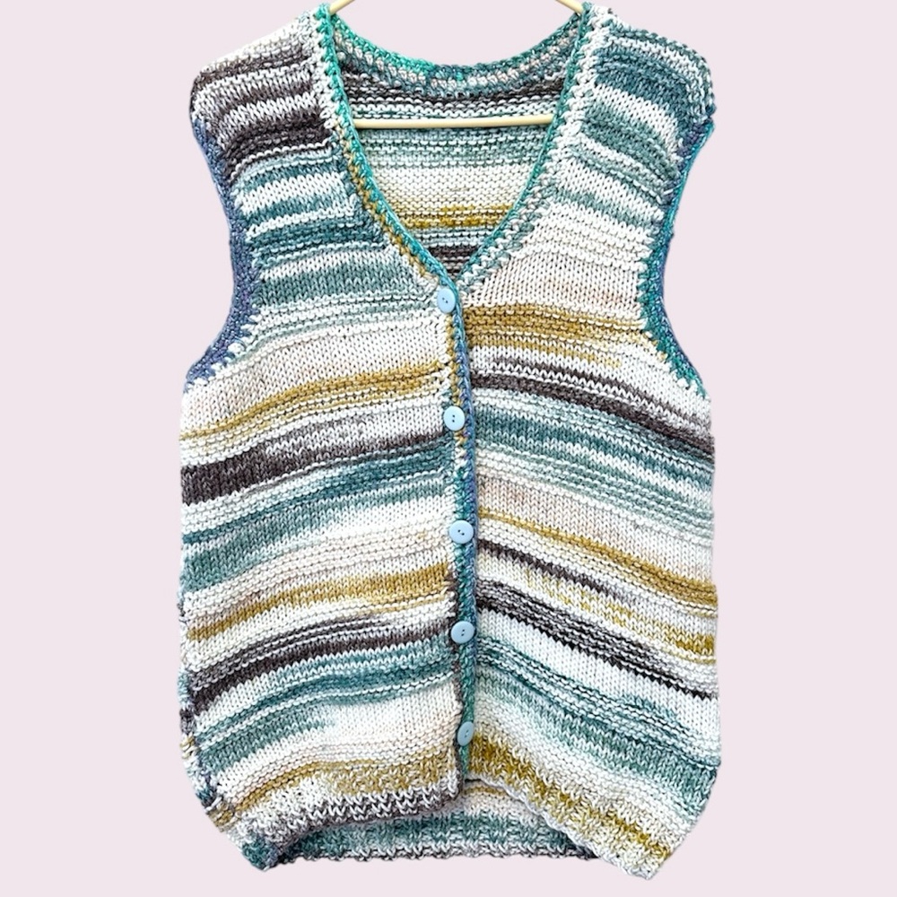 Chunky handmade knit vest
